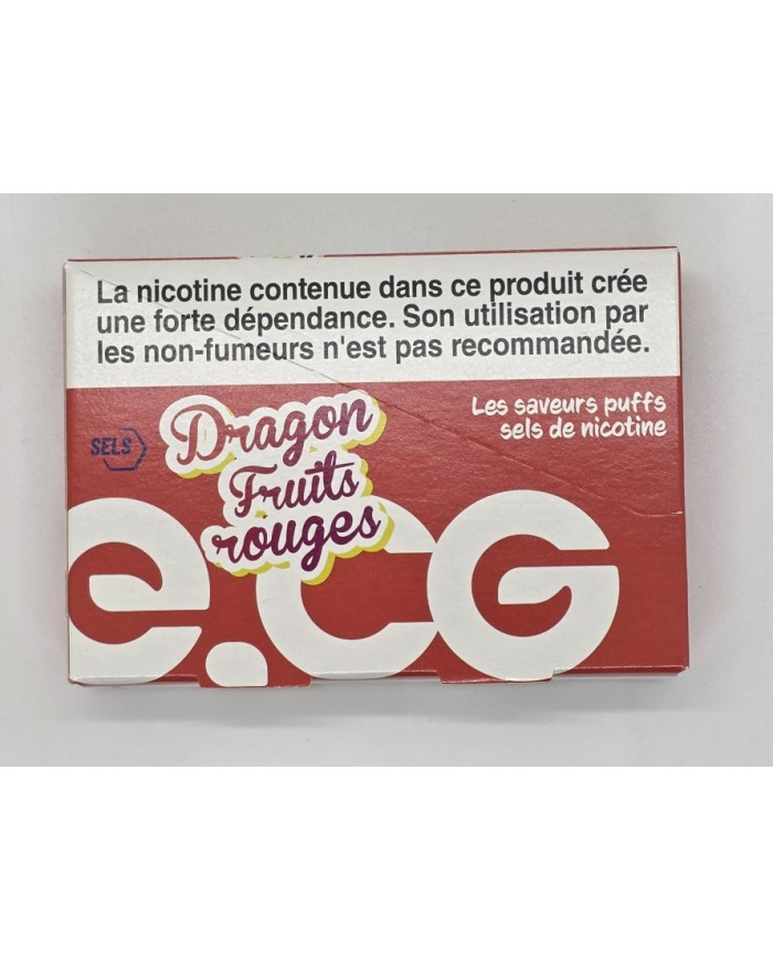 E-liquide ECG sel de Nicotine Dragon fruits rouges