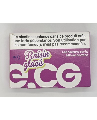 E-liquide ECG sel de Nicotine Raisin glacée