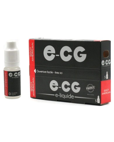 LOT DE 5 FLACONS GOÛT AMÉRICAIN  E-CG